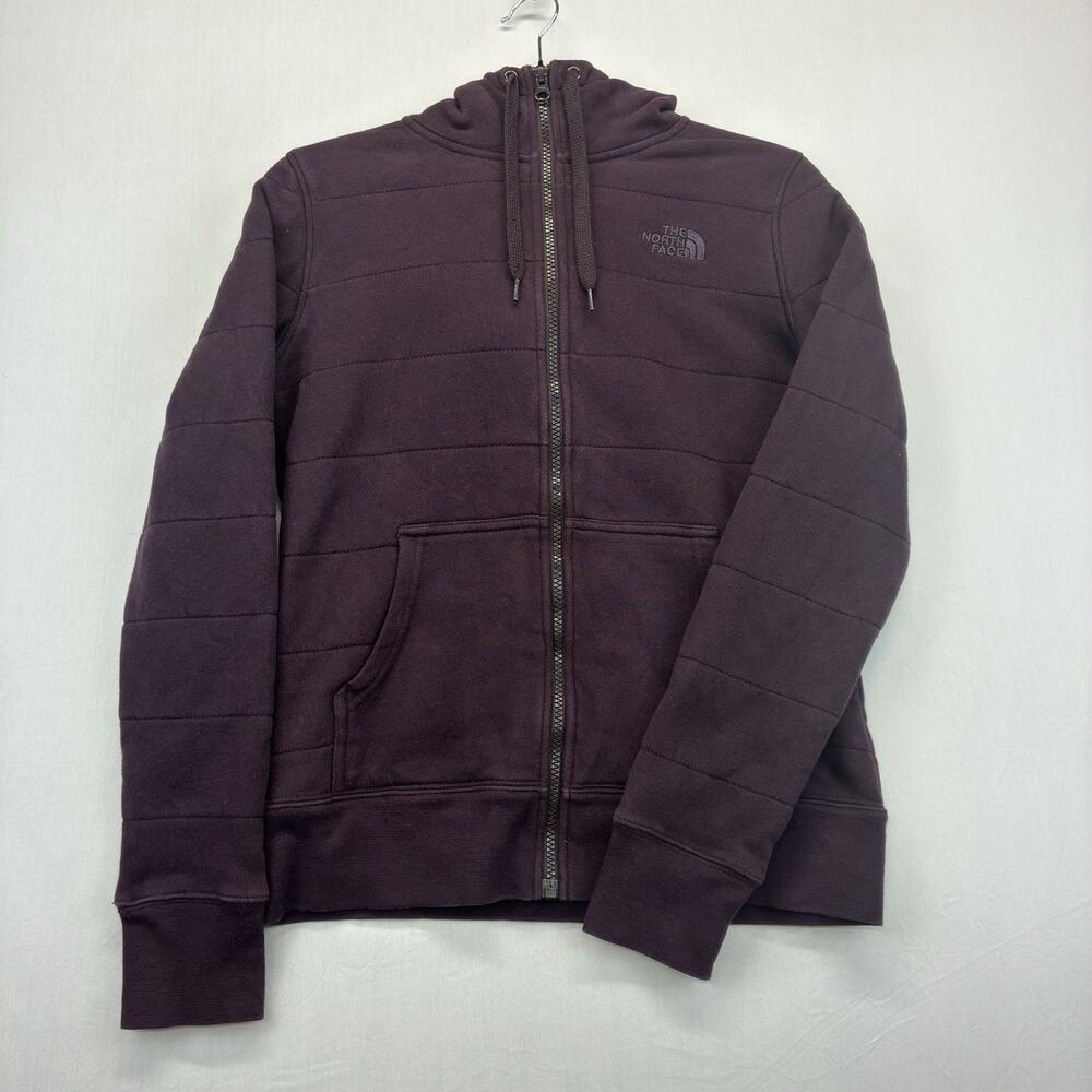 The North Face Women’s Small Fleece Lined Full Zip Hooded Jacket Plum
